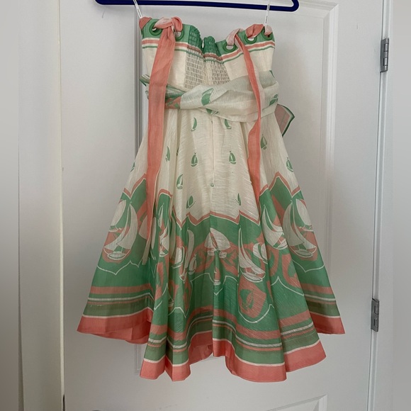 Zimmerman High Tide Eyelet Mini Dress with Sailboats - Picture 3 of 6